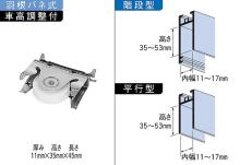 家研販売,KAKEN アルミサッシ取替戸車 11(A,B)-28型