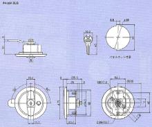 ステンレス丸型平面ハンドル PH-95K(95)-SUS