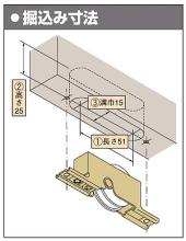 家研販売,KAKEN 木製引戸用戸車 K3F( )型