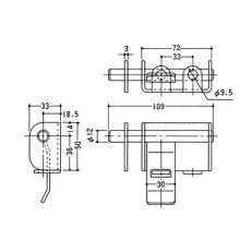 D-46SUS ステンレスW貫抜(小)