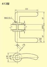 美和ロック,MIWA LAレバーハンドル413型