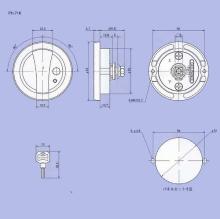 ボタン付丸型ハンドル PH-71(71K)