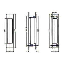 ウエスト 302引き違い戸取っ手