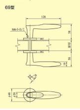 美和ロック,MIWA LAレバーハンドル69型