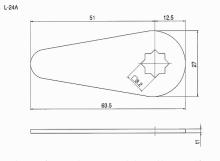 Geo Prince,ジョープリンス竹下 L-24A 鉄E型止め金