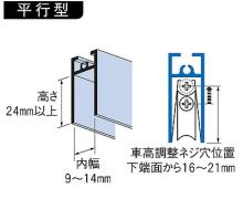 家研販売,KAKEN アルミサッシ取替戸車 9(A,B)-20型/9(F)-24型