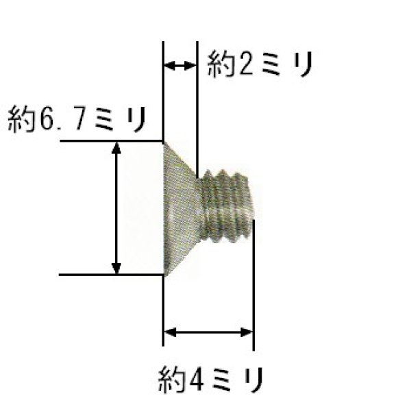 画像1: MIWA,美和ロック　DZ用フロント取り付けねじ (1)