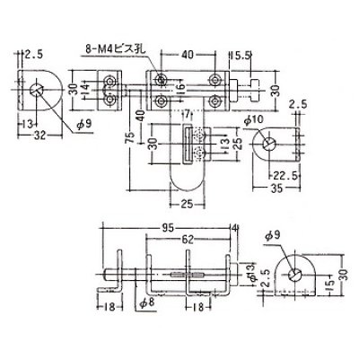 画像1: PLUS,プラス　D-49　ステレンス横掛金