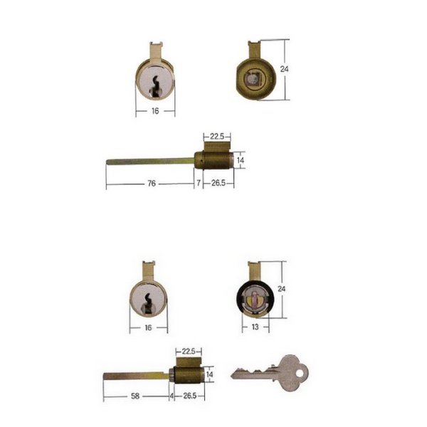 画像2: ALPHA,アルファ　ACY-42　HK2BOX用シリンダー 2K/A (2)