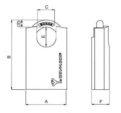 画像1: MUL-T-LOCK,マルティロック南京錠　Gシリーズ パドロック