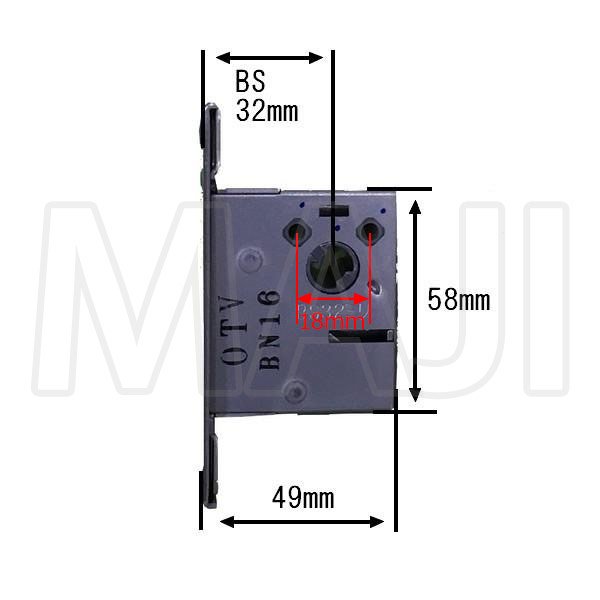画像2: MIWA,美和ロック　LZ　ロックケース　本締り錠 　三協アルミ　WD-3993-00-NA (2)
