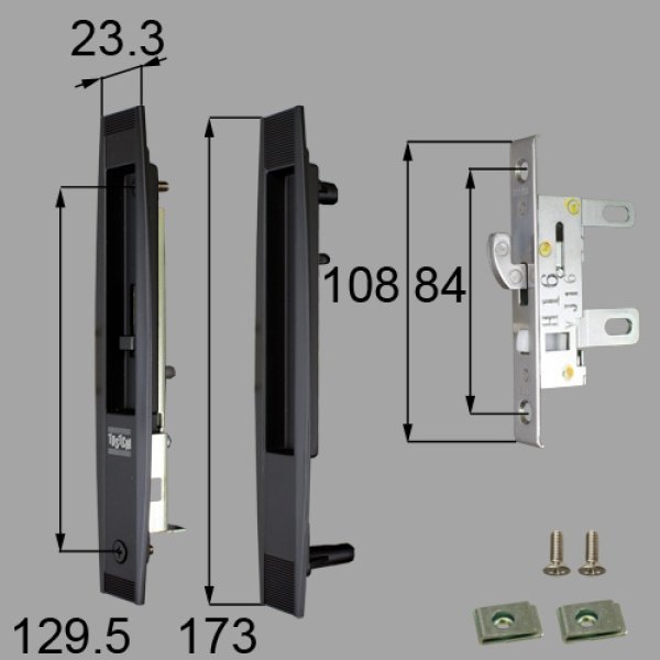 画像2: LIXIL,リクシル 一番町引手内錠 (2)
