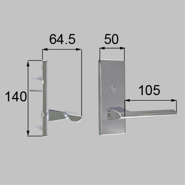 画像2: LIXIL,リクシル スタイルDタイプ把手(簡易錠) (2)