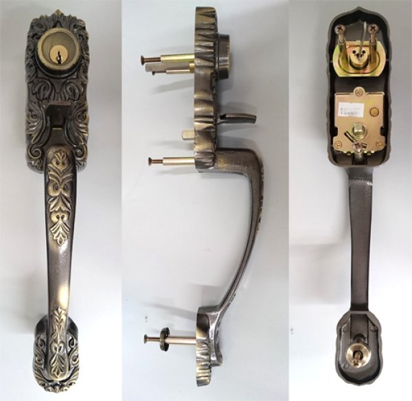 画像3: SHOWA CSM LIXIL,リクシル トステム,TOSTEM サムラッチハンドル錠 把手セット AZWZ740,AZWZ739,AZWB564 (3)