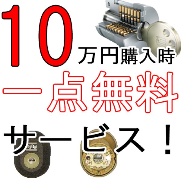 画像1: ハイセキュリティシリンダー税別10万円以上お買い上げ時、1個無料サービス品 (1)