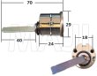 画像3: KCY-78　古代,KODAI,コダイ　リヴィエール　本締り錠　WB色 (3)