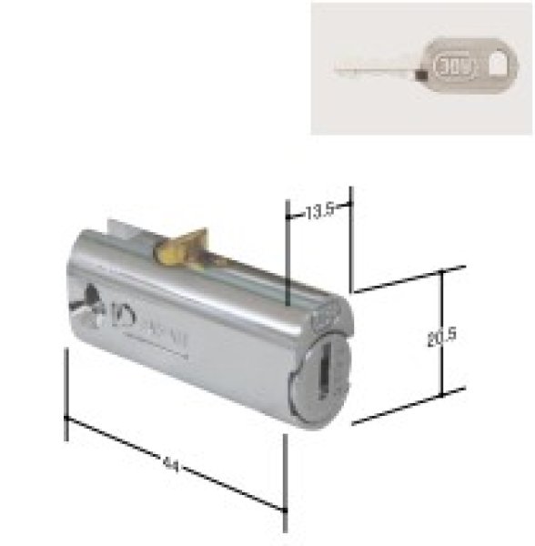 画像1: KR-101　KR-34の代用の鍵交換用 (1)