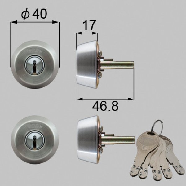 画像1: TOSTEM,トステム　GOAL　D9シリンダー　ドア錠セット (1)