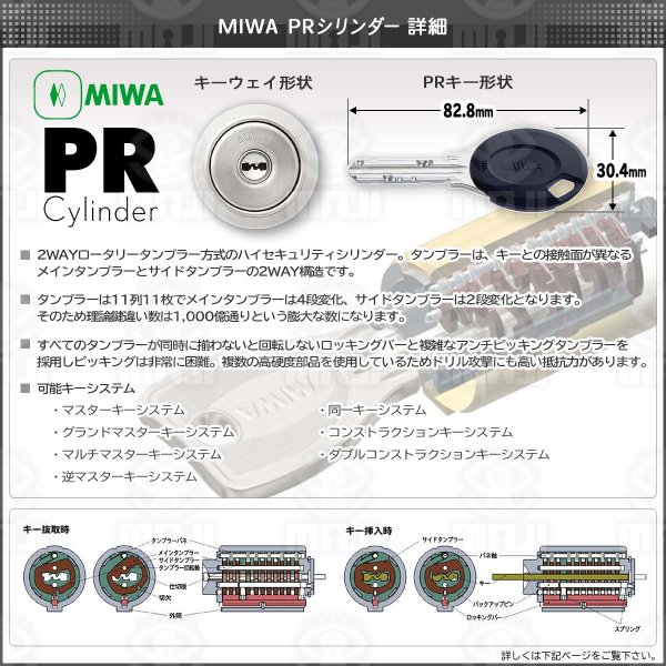 画像12: MIWA、美和ロック LHTシリーズ 高級レバーハンドル錠(自動施錠タイプ) (12)
