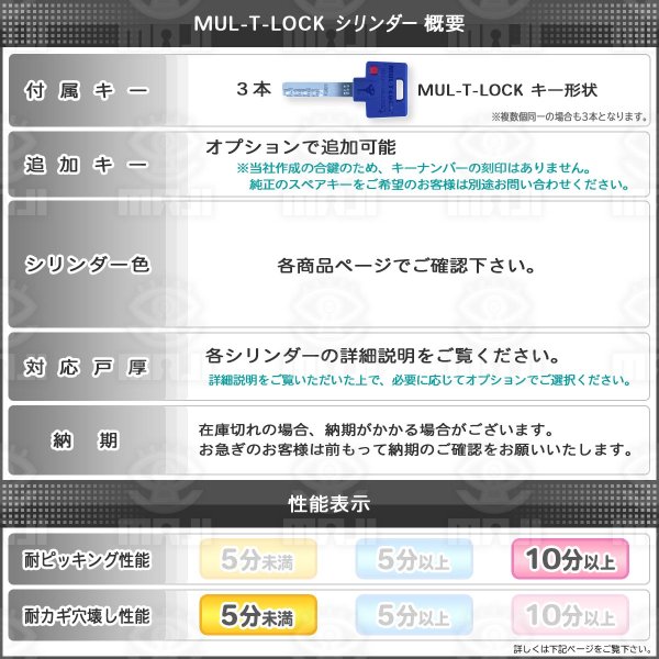 画像2: MUL-T-LOCK,マルティロックJ MIWA,美和ロック BH(DZ) (2)