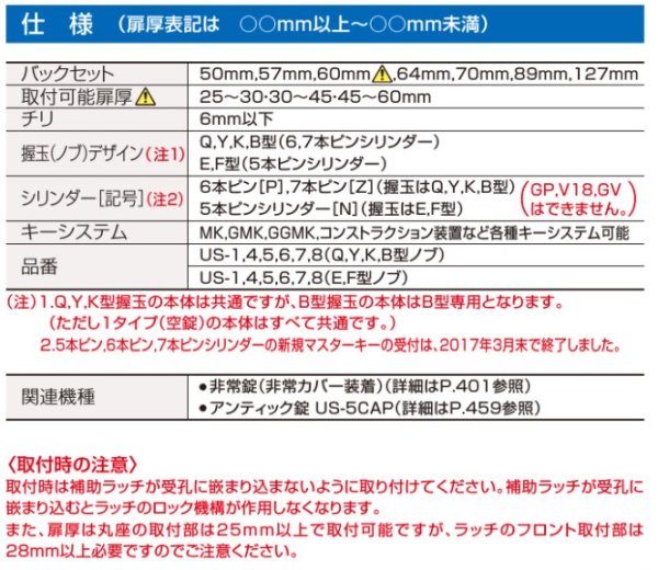 画像3: GOAL,ゴール ユニロック(円筒錠) USシリーズ (3)