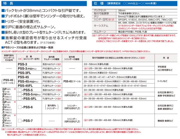 画像2: GOAL,ゴール PSS引違戸用鎌錠 (2)