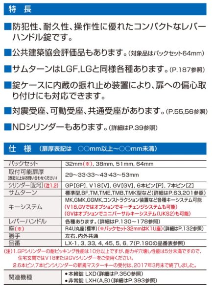 画像2: GOAL,ゴール　LXレバーハンドル錠 (2)