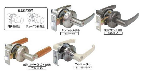 画像2: HINAKA　日中製作所　COW取替レバーハンドル　302/W30/221 (2)