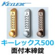 画像1: KEYLEX,キーレックス500（長沢製作所）面付本締錠　 (1)
