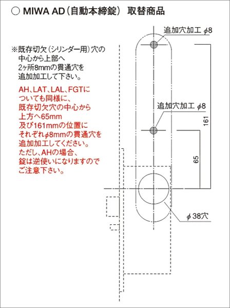 画像4: KEYLEX,キーレックス,MIWA FGT取替商品 (4)