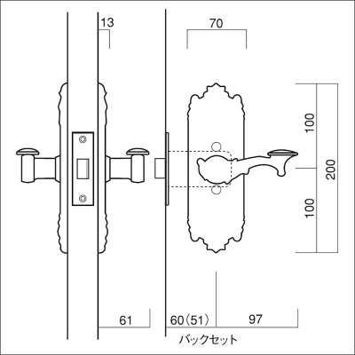 画像1: 古代,KODAI,コダイ　セントリー3号装飾空錠