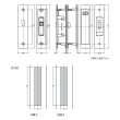 画像2: WEST,ウエスト　312引き違い内締り錠 (2)