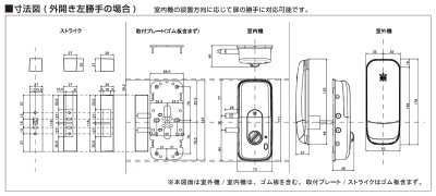 画像3: LOCKMAN, ロックマン ID-502TAB, ID-502TA-R デジタルドアロック