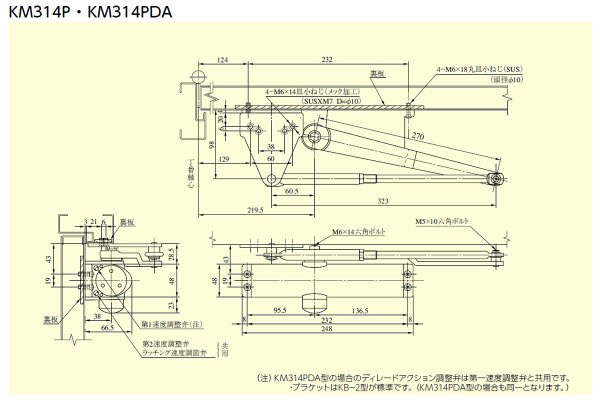 画像6: MIWA,美和ロック KM310 ドアクローザー (6)