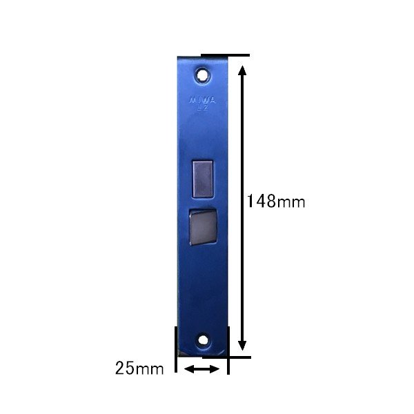 画像3: MIWA,美和ロック LZ ロックケース レバーハンドル錠 三協アルミ WD-1184-00-NA (3)