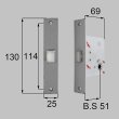 画像4: LIXIL,リクシル TOSTEM,トステム 室内ドア錠 長座用箱錠（アルミ扉・錠無し用） (4)