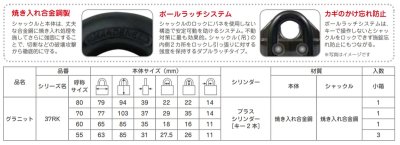 画像1: ABUS,アバス　南京錠　グラニット　37RK-80・60