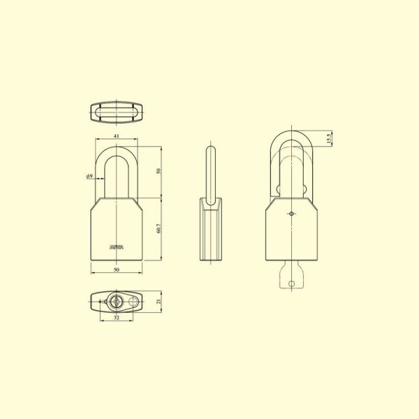 画像3: MIWA,美和ロック　U9APL 南京錠 (3)