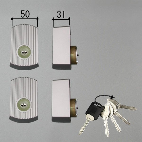 画像5: MIWA,美和ロック MIWA GAF,POM,FE 三協立山アルミ向け 縦縞UR 2個同一シリンダー WD4344-01-SLC (5)