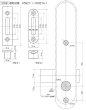 画像5: KEYLEX,キーレックス 500シリーズ 面付本締錠・両面ボタン・047交換対応 (5)