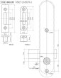 画像5: KEYLEX,キーレックス 500シリーズ 面付本締錠・片面ボタン・047交換対応 (5)