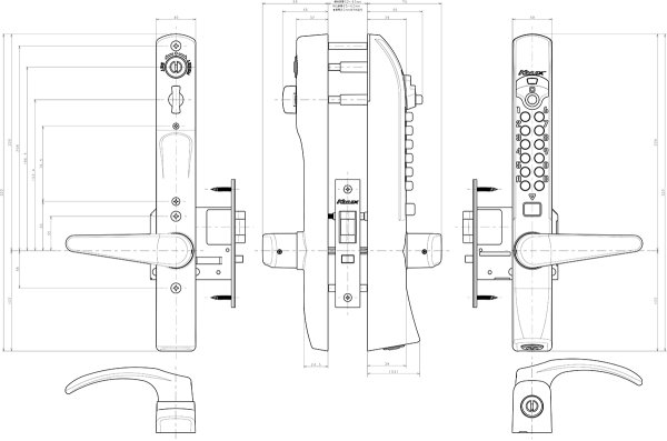 画像4: KEYLEX,キーレックス 3100シリーズ 表示錠 (4)