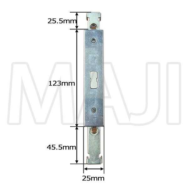 画像3: MIWA  YKK向け 主錠ケース HH-3K-16625 (3)