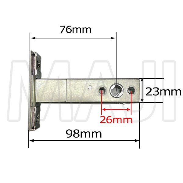 画像3: MIWA TE-02   YKK向け 補助錠ケース HH-J-0075 (3)