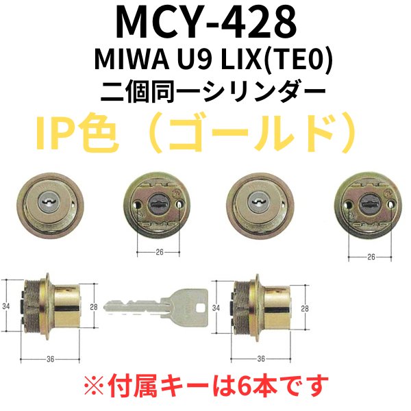 画像4: MIWA,美和ロック PE-02 GAS2(GAE2) プッシュプル楕円形型・シリンダー・錠ケース セット    MCY-424,MCY-428,PH3561,PH3562,WD2041,WD2046 (4)