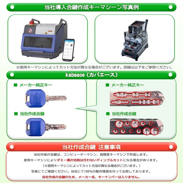 画像4: Kaba ace,カバエース 3292 ASSA 交換用 (4)