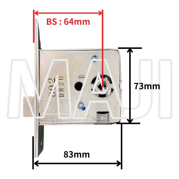 画像3: MIWA,美和ロック 三協アルミ 麗峰 WD0454-00 THM HL 本締錠 左右兼用 (3)