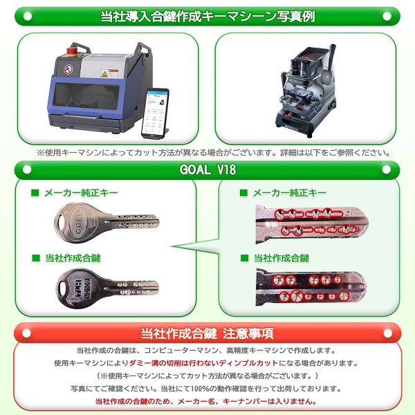 画像7: GOAL,ゴールV-18面付け本締錠 (7)