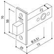 画像2: MIWA TE-02   YKK向け　補助錠ケース　HH-J-0567　旧エミネント 両開きプッシュプル錠用 (2)
