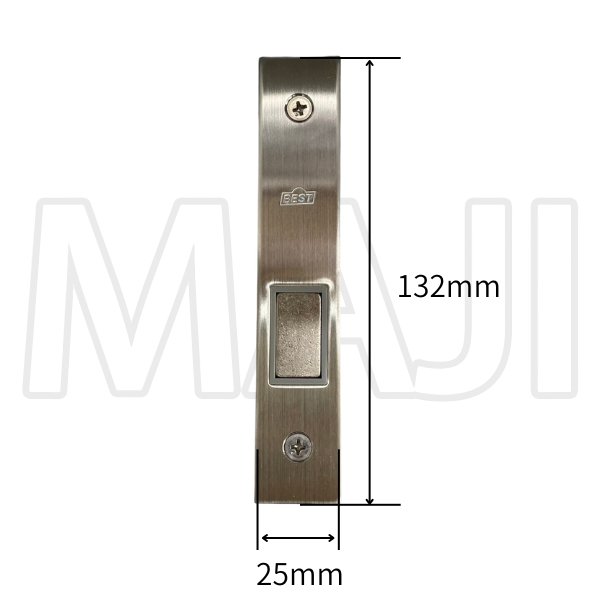 画像2: LIXIL,リクシル　BEST-KQB137A　錠ケース交換用(サブ箱錠)　クラーク扉用ロックケース　　KQB-137A　　BESTのDCXZ001のシリンダー対応品 バックセット64mm 左右共用タイプ (2)